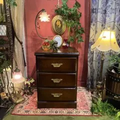 カリモク ヴィンテージ エルムソリッド アクセント キャビネット 