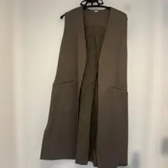 mila owen ミラオーウェン　ブラウン カーキ　ノースリーブ ベスト