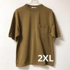 UNIQLO U ユニクロU クルーネックセーター半袖 ブラウン 2XLサイズのサムネイル