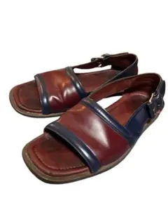 正規イタリア製【PRADA】エナメルレザーストラップサンダル 希少メンズ8.5
