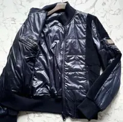 美品✨ドルチェ&ガッバーナ コーデュロイ切替 中綿ジャケット ネイビー 44