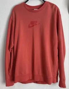 NIKE ナイキ スウェット トレーナー レッド ロゴ刺繍　値下げ