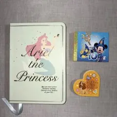 ディズニー アリエル ノートメモ帳 セット ディズニーシー10周年記念メモ帳