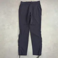 アダバット ストレッチ テーパードパンツ ネイビー 裾ドローコード38【M相当】