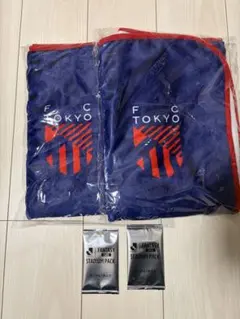 ［未開封］FC東京ブランケット×2、カード×2