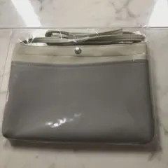 感謝価格にて再開！新品非売品　B-THREEポーチ　バックグレー系ツートン