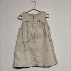 SALE！familiar　ファミリア　90 ジャンバースカート　ベージュ