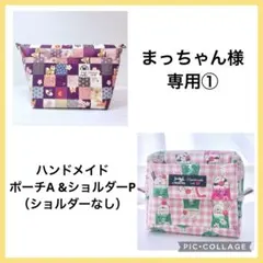 ★まっちゃん様専用①★ ハンドメイドポーチ ギンガムチェック A449