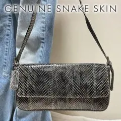 パイソン レザー 蛇革 本革 一点物 2way ワンショルダー バッグ