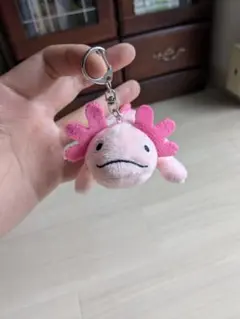 ウーパールーパー ぬいぐるみ マスコット キーホルダー