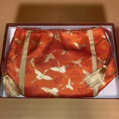 新品未使用　和装バッグ　高級西陣織　巾着