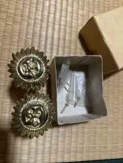 太陽モチーフ カーテンホルダー2個セット ゴールドカラー