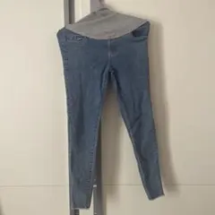 マタニティデニムパンツ ウエスト調整可能