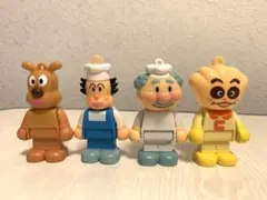 アンパンマン★ブロックラボ　人形4体セット【used】