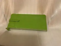 グリーン カードケース ファスナー式