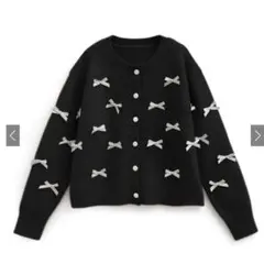 GRL リボンニットカーディガン
