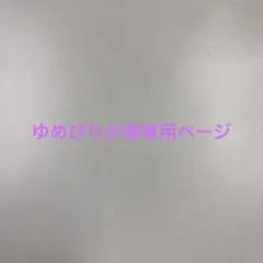ゆめぴりか様専用ページ