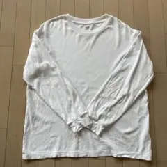 UNIQLO ホワイト長袖シャツ　cotton100% size XL