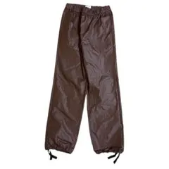 MACPHEE ポリエステルメモリーツイル ドローストリングパンツ　ブラウンのサムネイル
