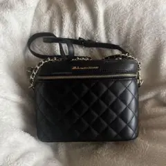 【JILL BY JILLSTUART】キルティング黒ショルダーバッグ