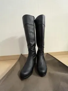 ロングブーツ　ブラック　レディース