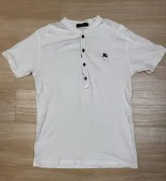 BURBERRY BLACK LABEL ヘンリーネックTシャツ　ホワイト　Mのサムネイル