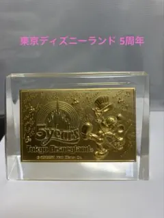 東京ディズニーランド　5周年　アクリルプレート　箱ありのサムネイル