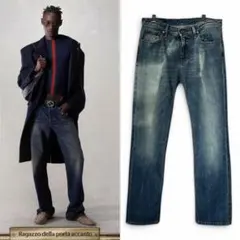 GUCCI 08SS Horsebit Web Line Denim Pantsのサムネイル