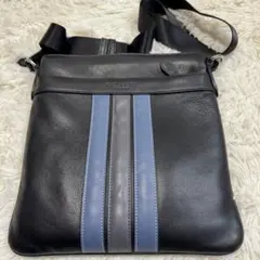 COACH ヴァーシティ　チャールズ サコッシュ レザー　ショルダーバッグ