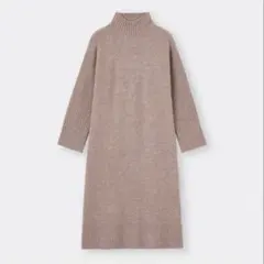 GU パフィータッチハイネックワンピース　S