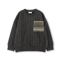 BRANSHES/やわらかブリスターキルトトレーナー