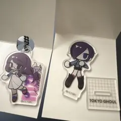 東京喰種 セリア アクキー リゼ ＆アクスタ トーカ【新品、未使用】