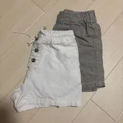 SHEIN ボタン付きハーフパンツ 2-3Y