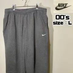 00s Nike ナイキ スウェットパンツ バギー ワイド 太パン グレー L