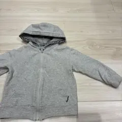 グレー フード付き パーカー