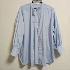 chocol raffine robe 水色 長袖シャツ