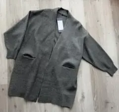 新品　しまむら CLOSSHI コーディガン　チャコールグレー　！