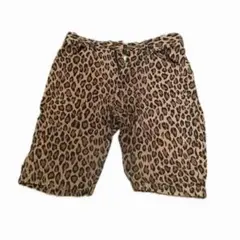 ヒョウ柄 ショートパンツ バックポケット付き