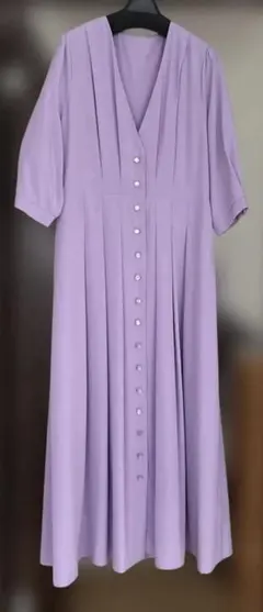 美品　RUIRUE BOUTIQUE 2wayフロントボタンタックワンピ
