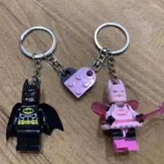 【新品未使用】LEGO/レゴバットマン/キーホルダー/キーリング/ペア/カップル