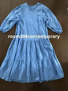 room306 CONTEMPORARY ティアードワンピース ブルー Mのサムネイル