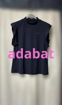 adabat アダバット ノースリーブ ハイネック シャツ ネイビーのサムネイル