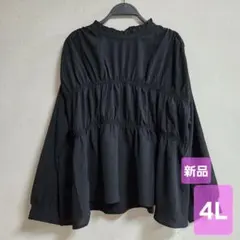 長袖ブラウス レディース 黒 シンプル