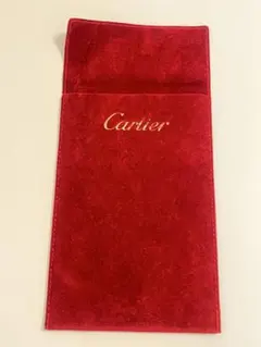 Cartier カルティエ　ベルベット調 ポーチ アクセサリーケース　収納袋のサムネイル