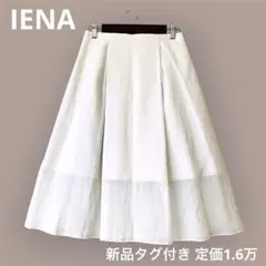 新品 イエナ フレアスカート コットン 綿 シアー ライトグレー 日本製 38のサムネイル