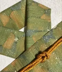 3114■半襟・帯締め・帯揚げセット■緑・黄色 グラデーションが美しい