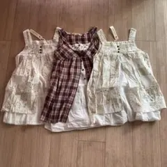 新品⭐︎キッズ チュニック 120サイズ 綿100% ３枚セット