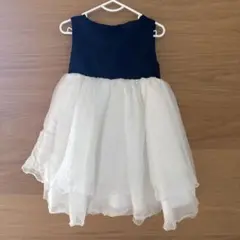 【ハンドメイド】フォーマルドレス ブラックとホワイト 100cm※used