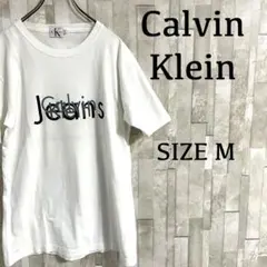 古着 Calvin Klein Jeans 半袖Tシャツ サイズM ホワイト