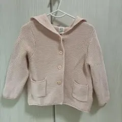 Baby GAPくまさんフード付きピンクアウター　90cm 女の子